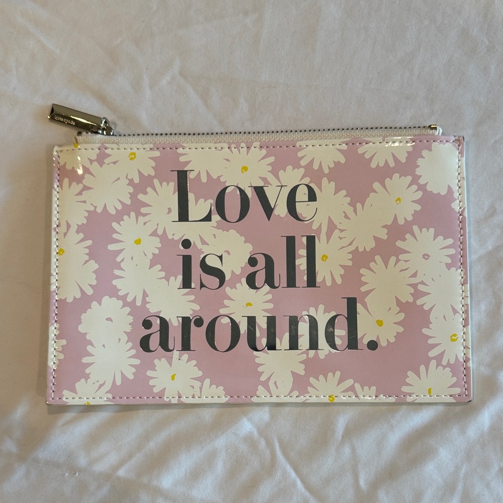 Love is all around Kate spade pouch